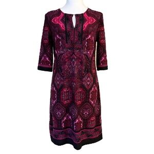 Signature Camryn Dress Pink Black Print 6
